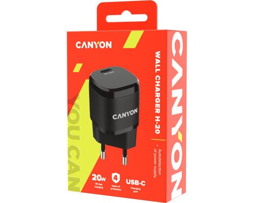 Зарядний пристрій Canyon PD 20W black (CNE-CHA20B05)