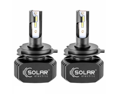 Автолампа SOLAR H4 LED 12/24V 40W 5000Lm 6000K, CSP1860 (8204)