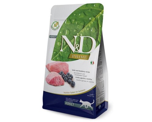Сухий корм для кішок Farmina GRAIN FREE для дорослих кішок ягня, чорниця 1.5 кг (8010276020208)