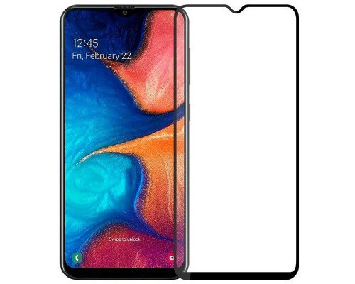 Скло захисне PowerPlant Full screen Samsung Galaxy A20S, Black (GL607563)