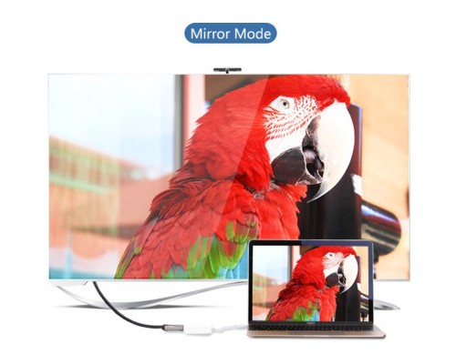 Перехідник USB2.0 Type-C to HDMI V1.4b 40273 white Ugreen (40273)
