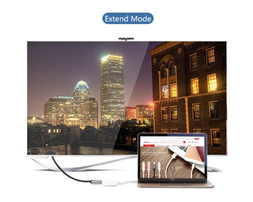 Перехідник USB2.0 Type-C to HDMI V1.4b 40273 white Ugreen (40273)