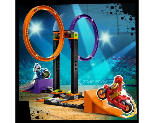 Конструктор LEGO City Stuntz Каскадерське завдання із обертанням 117 деталей (60360)