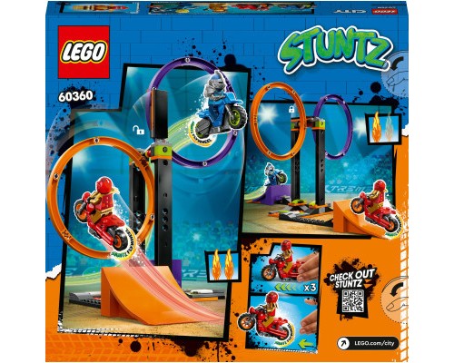 Конструктор LEGO City Stuntz Каскадерське завдання із обертанням 117 деталей (60360)