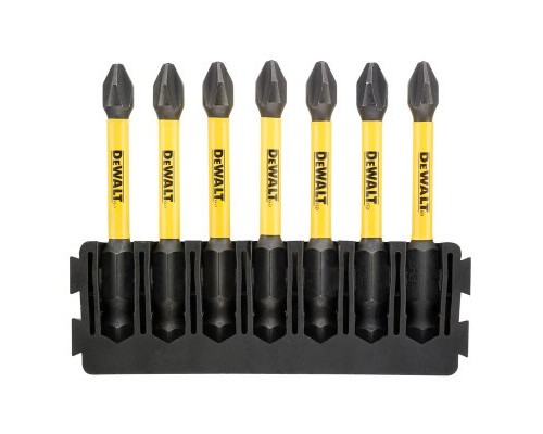 Набір біт DeWALT в касеті для Tough Case, FlexTorq, L = 57 мм, біта Рh2 - 7 шт, (DT70817)