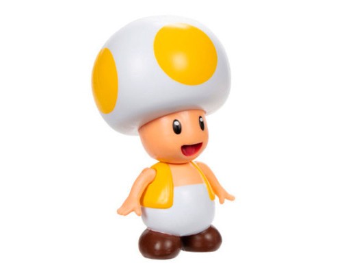 Фігурка Super Mario з артикуляцією - Жовтий Тоад 6 см (41291i-GEN)