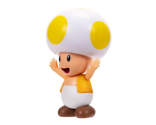 Фігурка Super Mario з артикуляцією - Жовтий Тоад 6 см (41291i-GEN)