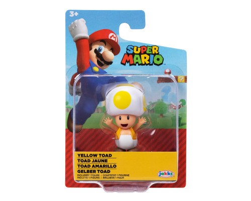 Фігурка Super Mario з артикуляцією - Жовтий Тоад 6 см (41291i-GEN)