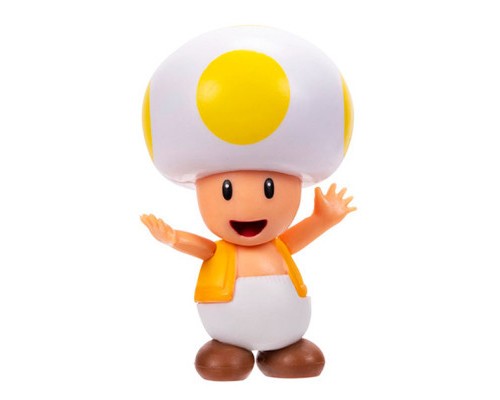 Фігурка Super Mario з артикуляцією - Жовтий Тоад 6 см (41291i-GEN)