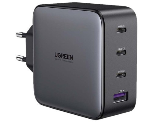 Зарядний пристрій Ugreen Nexode USB-A+3*USB-C 100W GaN Te ch Fast Black (CD226)