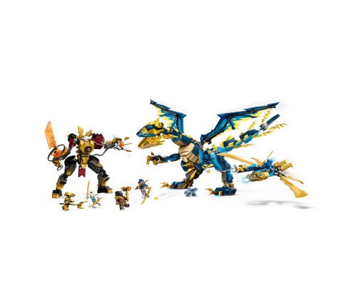 Конструктор LEGO Ninjago Дракон стихій проти робота Володарки 1038 деталей (71796)
