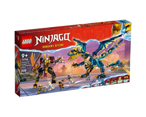 Конструктор LEGO Ninjago Дракон стихій проти робота Володарки 1038 деталей (71796)