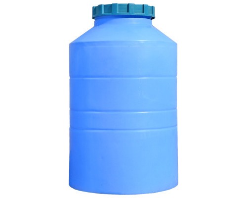 Ємність для води Пласт Бак вертикальна харчова 300 л синя (12432)