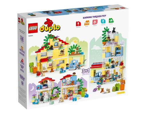 Конструктор LEGO DUPLO Сімейний будинок 3 в 1 218 деталей (10994)