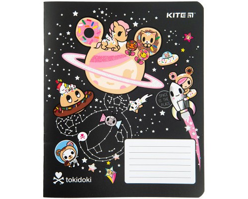 Зошит Kite tokidoki 18 аркушів, лінія (TK23-237)