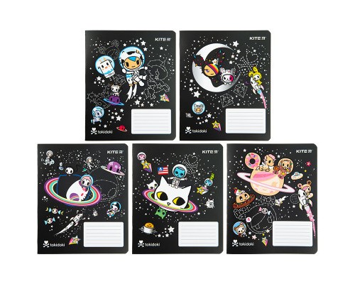 Зошит Kite tokidoki 18 аркушів, лінія (TK23-237)