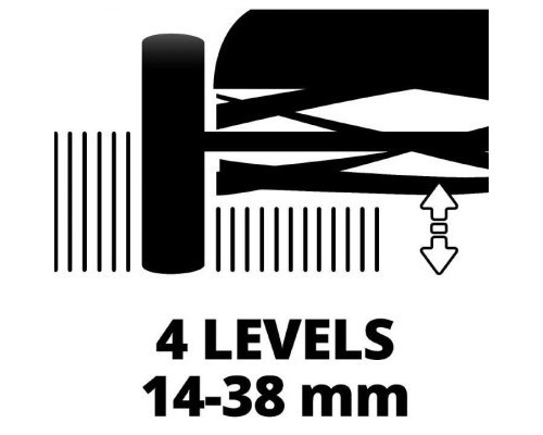 Газонокосарка Einhell GE-HM 18/38 Li - Solo, 18В, PXC, 38 см, 45 л, 14-38 мм, 10.5 кг (без АКБ і ЗП) (3414200)