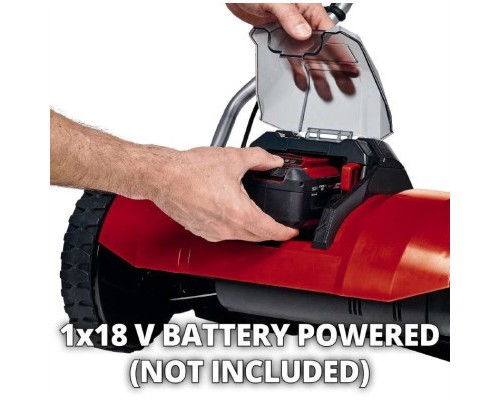 Газонокосарка Einhell GE-HM 18/38 Li - Solo, 18В, PXC, 38 см, 45 л, 14-38 мм, 10.5 кг (без АКБ і ЗП) (3414200)