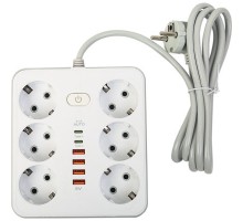 Мережевий фільтр живлення XoKo XK-SP-6-4-2-WH
