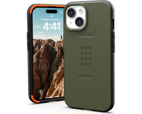 Чохол до мобільного телефона UAG Apple iPhone 15 Civilian Magsafe, Olive Drab (114287117272)