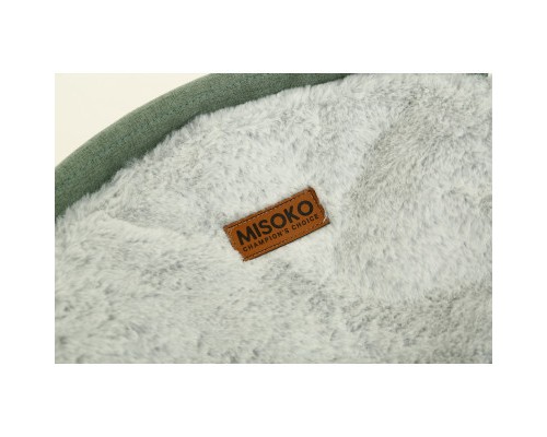 Лежак для тварин MISOKO&CO Pet bed round plush 45x45x22 см light green (HOOP31837)