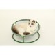 Лежак для тварин MISOKO&CO Pet bed round plush 45x45x22 см light green (HOOP31837)