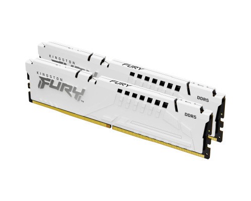 Модуль пам'яті для комп'ютера DDR5 32GB (2x16GB) 5600 MHz Beast White Kingston Fury (ex.HyperX) (KF556C36BWEK2-32) Модуль пам'яті для комп'ютера DDR5 32GB (2x16GB) 5600 MHz Beast White Kingston Fury (ex.HyperX) (KF556C36BWEK2-32)