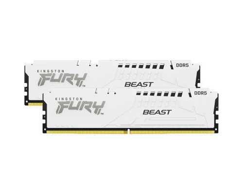 Модуль пам'яті для комп'ютера DDR5 32GB (2x16GB) 5600 MHz Beast White Kingston Fury (ex.HyperX) (KF556C36BWEK2-32) Модуль пам'яті для комп'ютера DDR5 32GB (2x16GB) 5600 MHz Beast White Kingston Fury (ex.HyperX) (KF556C36BWEK2-32)