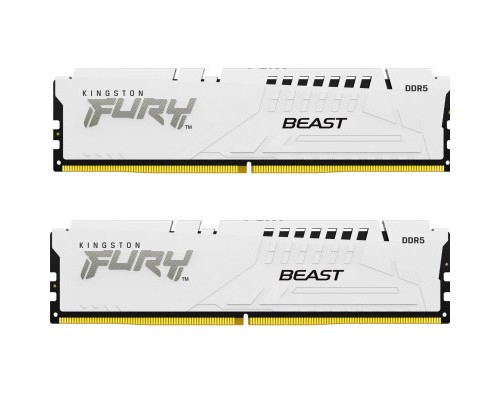 Модуль пам'яті для комп'ютера DDR5 32GB (2x16GB) 5600 MHz Beast White Kingston Fury (ex.HyperX) (KF556C36BWEK2-32) Модуль пам'яті для комп'ютера DDR5 32GB (2x16GB) 5600 MHz Beast White Kingston Fury (ex.HyperX) (KF556C36BWEK2-32)