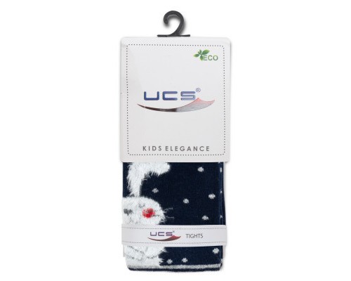 Колготки дитячі UCS Socks із зайчиком (M0C0301-2112-5G-darkblue)