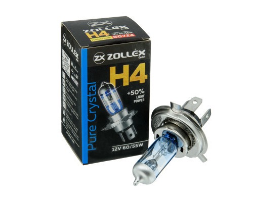 Автолампа Zollex H4 12V 60/55W Pure crystal (2860724)