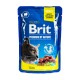 Вологий корм для кішок Brit Premium з ягням для стерилізованих 100 г (8595602548446)