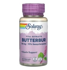 Трави Solaray Екстракт кореня білокопитника, 50 мг, Butterbur, 60 вегетаріан. (SOR-11664)