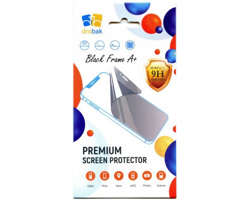 Скло захисне Drobak Motorola G54 Power Black Frame A+ (535361)