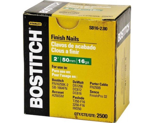 Цвяхи Bostitch оздоблювальні, тип 