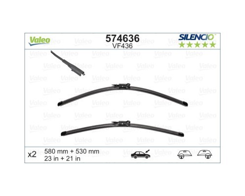 Щітка склоочисника Valeo 574636