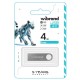 USB флеш накопичувач Wibrand 4GB Puma Silver USB 2.0 (WI2.0/PU4U1S) 