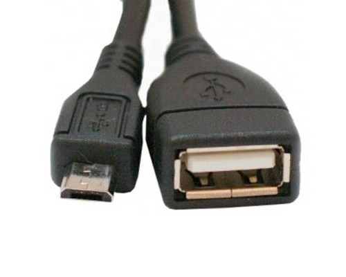 Дата кабель OTG USB 2.0 AF to Micro 5P 0.1m K-08 Box Voltronic (37393)
