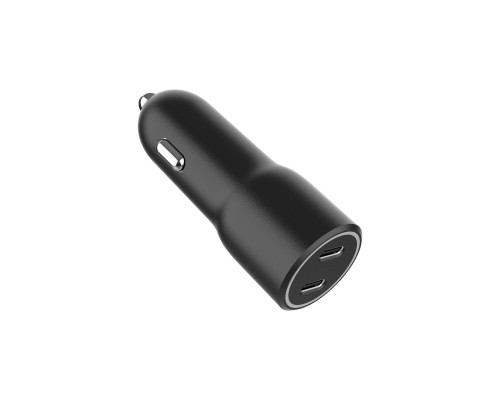 Зарядний пристрій Gembird 2xUSB-C (PD 20W) black (TA-UC-C2PD40-CAR-01)