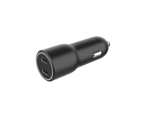 Зарядний пристрій Gembird 2xUSB-C (PD 20W) black (TA-UC-C2PD40-CAR-01)