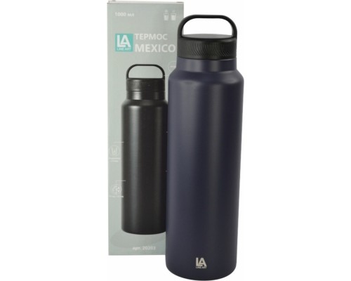 Термос Line Art Mexico 1л темно-синій/чорний (20203LA-44)