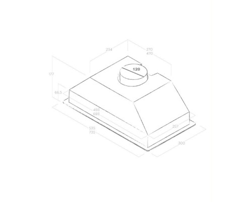 Витяжка кухонна Elica CT17 GR/A/52
