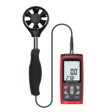 Анемометр Benetech цифровий з виносною крильчаткою 0,3-45м/с, 0-45°C, 10-90% (GT8915)