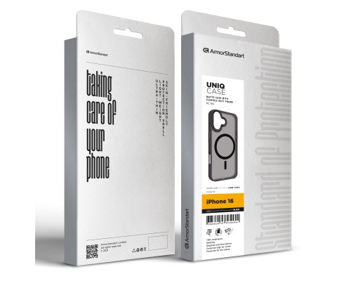 Чохол до мобільного телефона Armorstandart Uniq MagSafe Apple iPhone 16 Black (ARM79495)