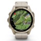 Смарт-годинник Garmin fenix 8 43mm, AMOLED, Saph, SftGldSS/FogGryLeatherBnd, Excl, GPS (010-02903-40)