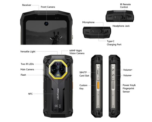 Мобільний телефон Ulefone Armor Mini 20 Pro 8/256Gb Black (6975326663243)