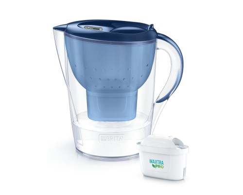 Фільтр-глечик Brita Marella XL Memo MXPro 3.5л (2л води) з фільтр-картриджем 2шт, синій (1052786)