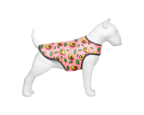 Курточка для тварин WAUDOG Clothes Накидка Авокадо на рожевому XS (502-4051)