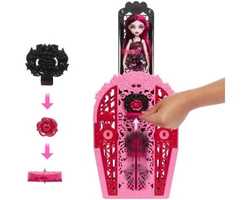 Лялька Monster High Набір-сюрприз Жахо-секрети Дракулори серії Цвіт та темрява (HYT72)