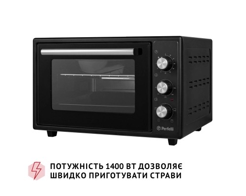 Електропіч Perfelli MIRAGE 37 BLACK